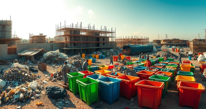 Como otimizar o gerenciamento de residuos de obra para um canteiro sustentável